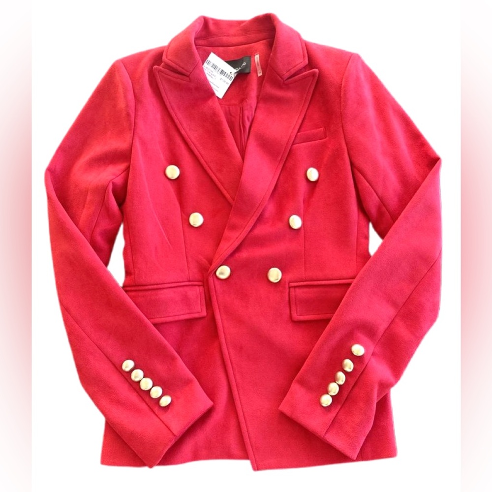 NWT Red Suede Blazer